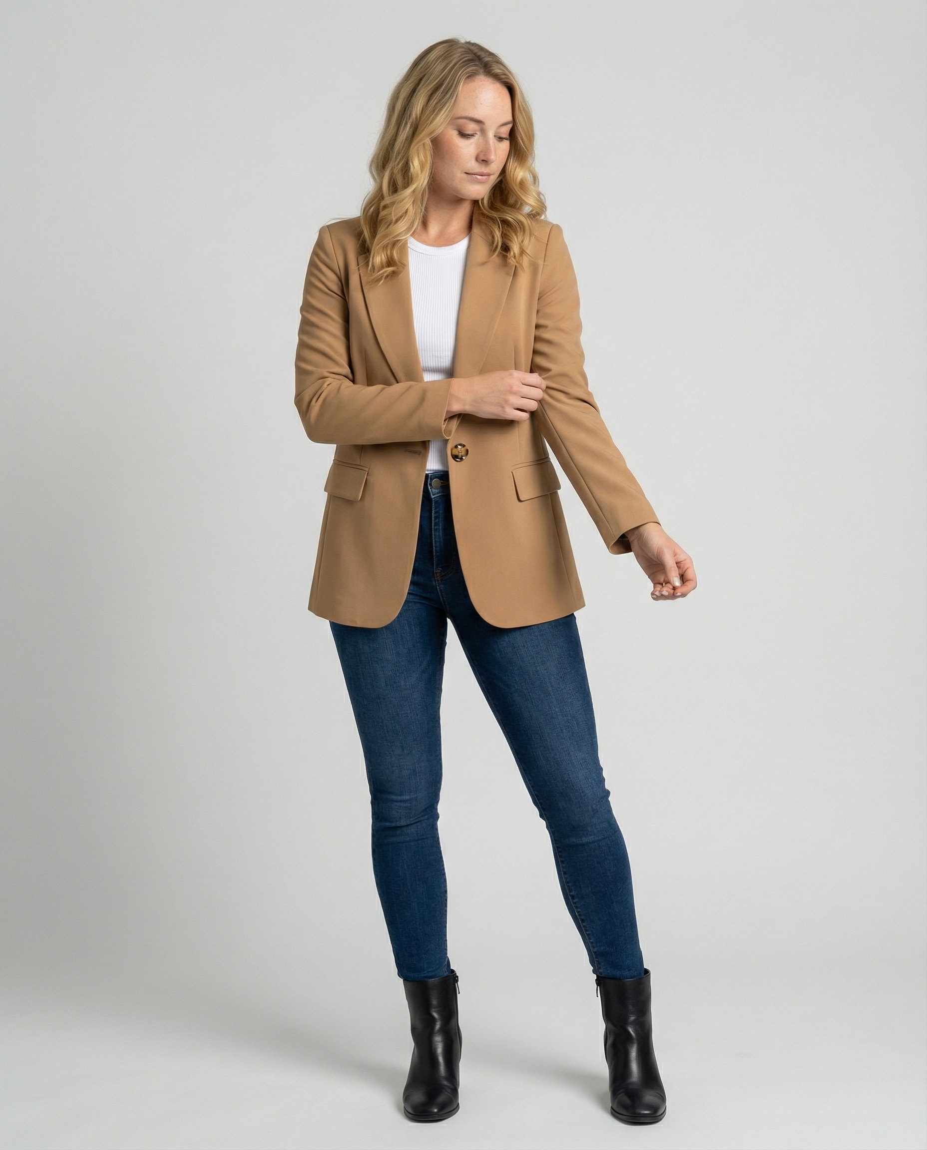 Damen Blazer | Reverskragen mit Einreiher-Verschluss