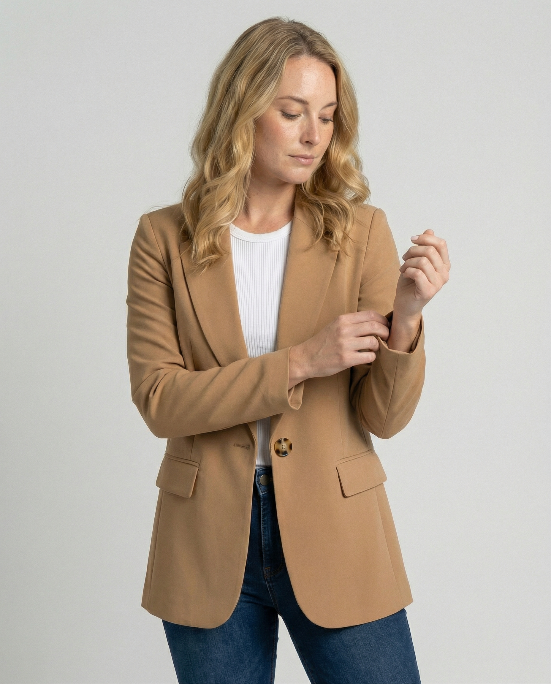 Damen Blazer | Reverskragen mit Einreiher-Verschluss