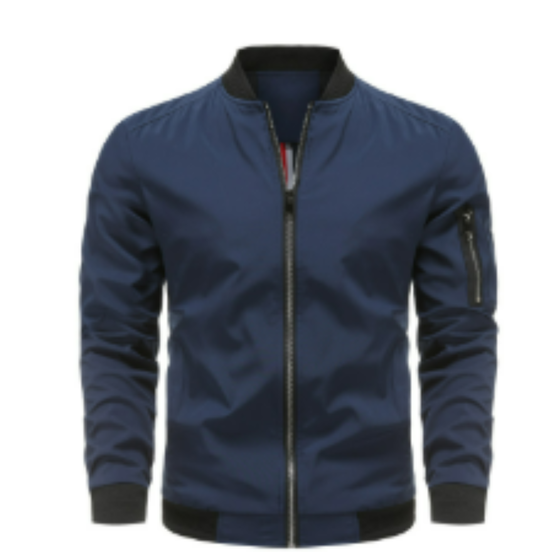 Herrenübergangsjacke mit Reißverschluss | Standardform