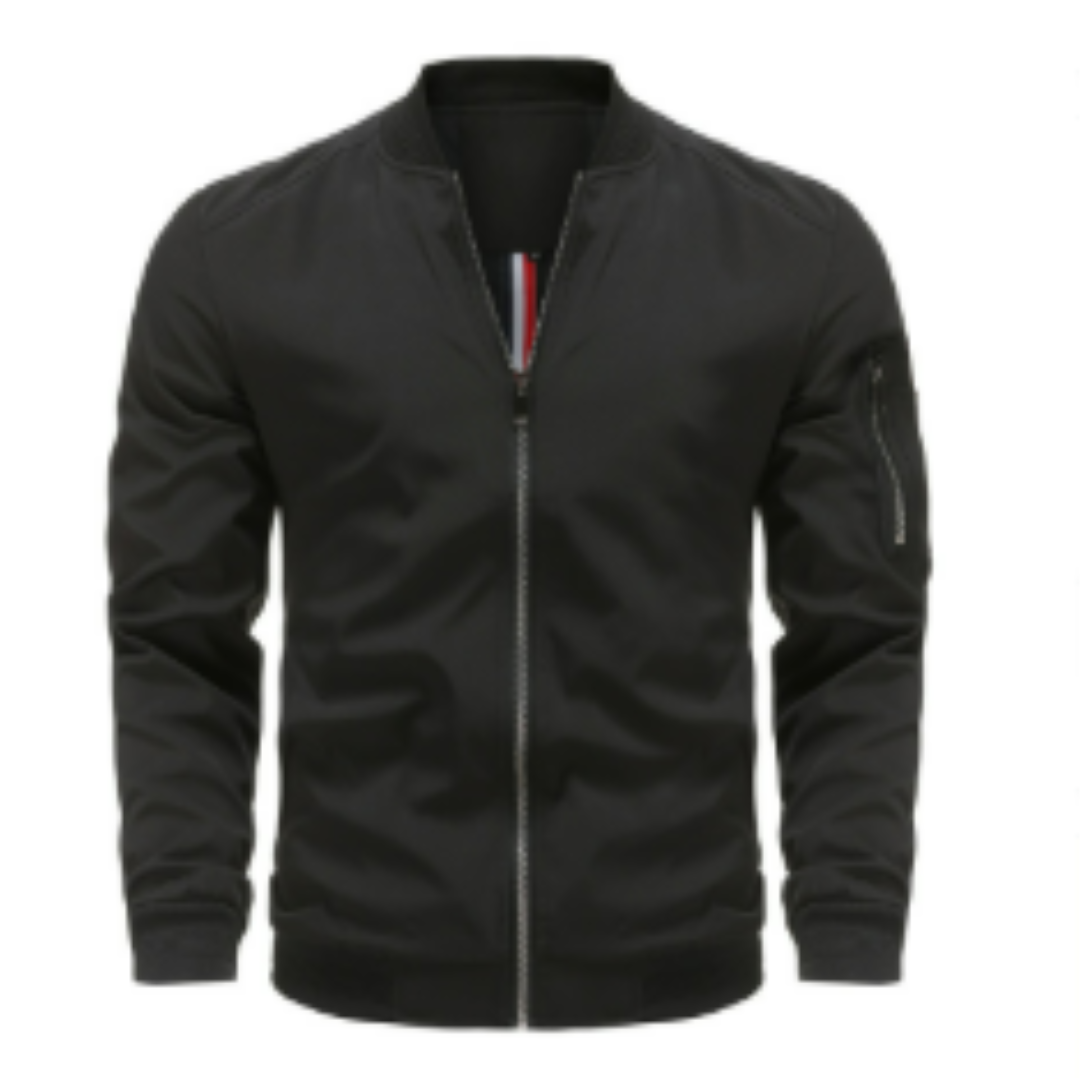 Herrenübergangsjacke mit Reißverschluss | Standardform