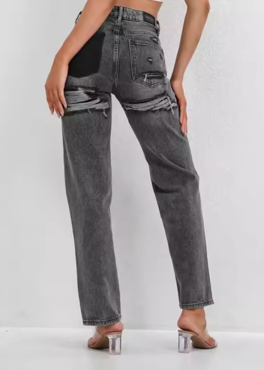 Damen Jeans | Ausführung mit strukturierten Oberflächenelementen