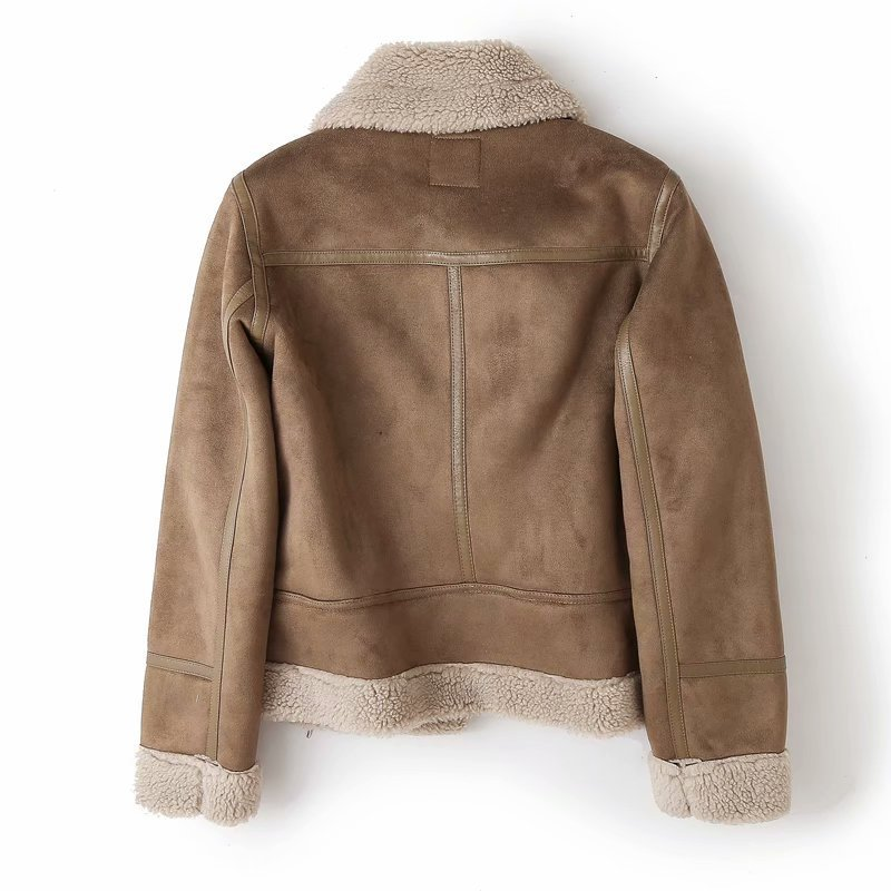 Damen Jacke | kurze Form mit Reißverschluss und gefütterter Innenseite
