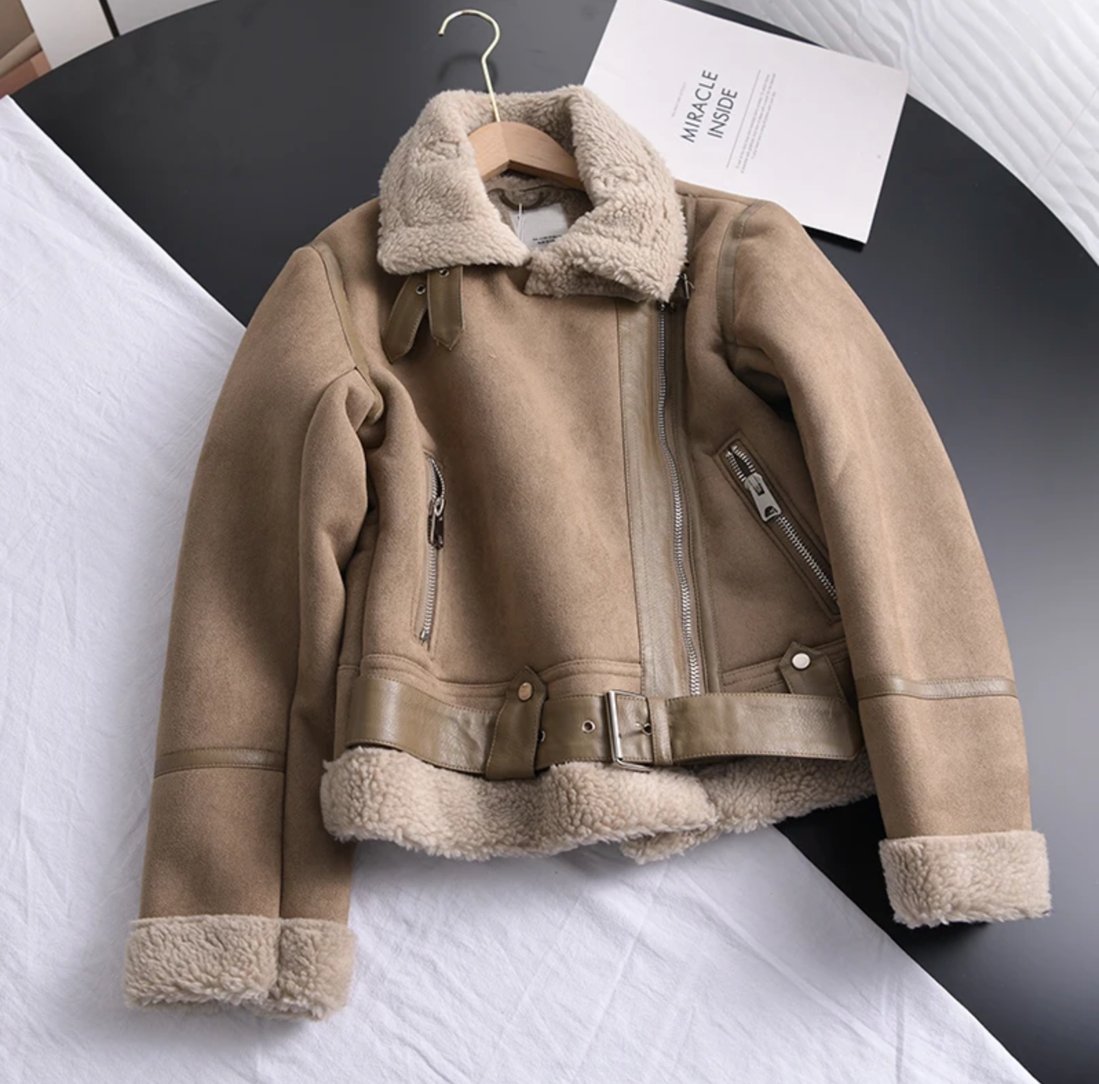 Damen Jacke mit Reißverschluss | Gefütterte Ausführung für Kälte