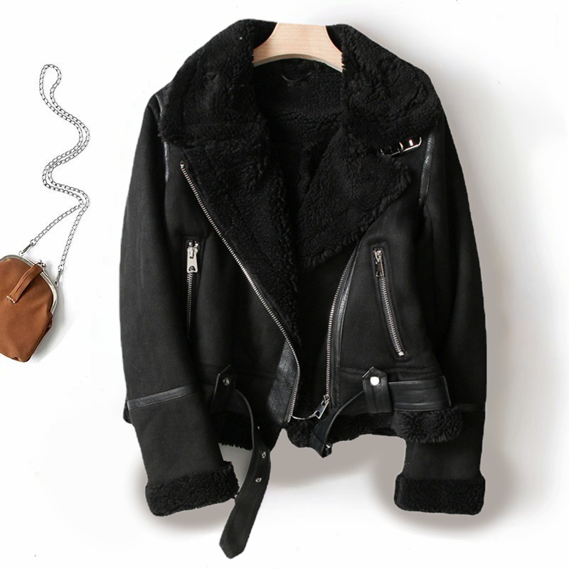 Damen Jacke | kurze Form mit Reißverschluss und gefütterter Innenseite