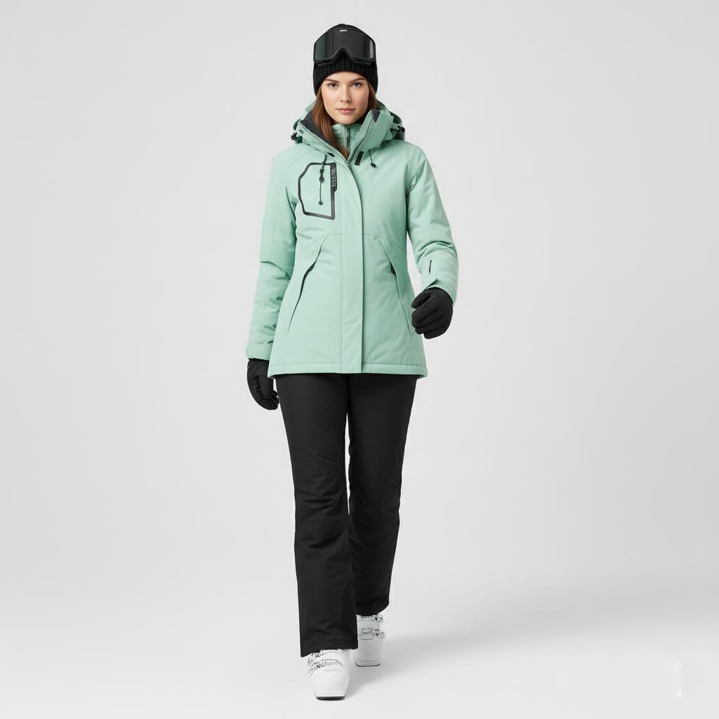 Damen Skiset | Jacke mit Kapuze Hose abgestimmte Ausführung