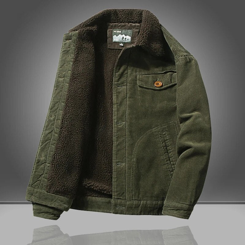 Herrenjacke | Frontverschluss und Taschen vorne