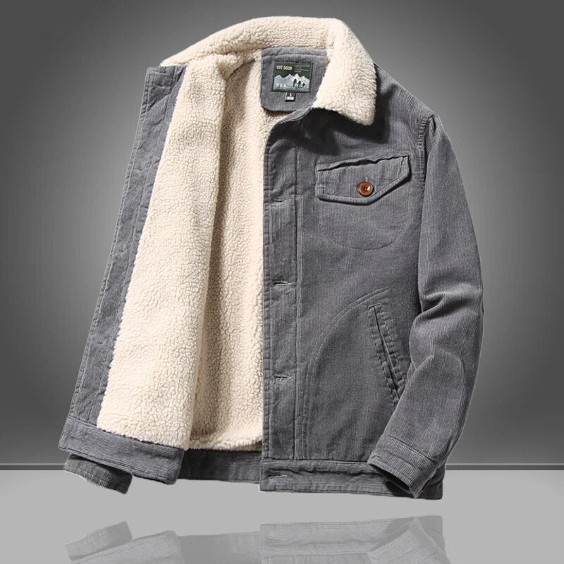 Herrenjacke | Frontverschluss und Taschen vorne