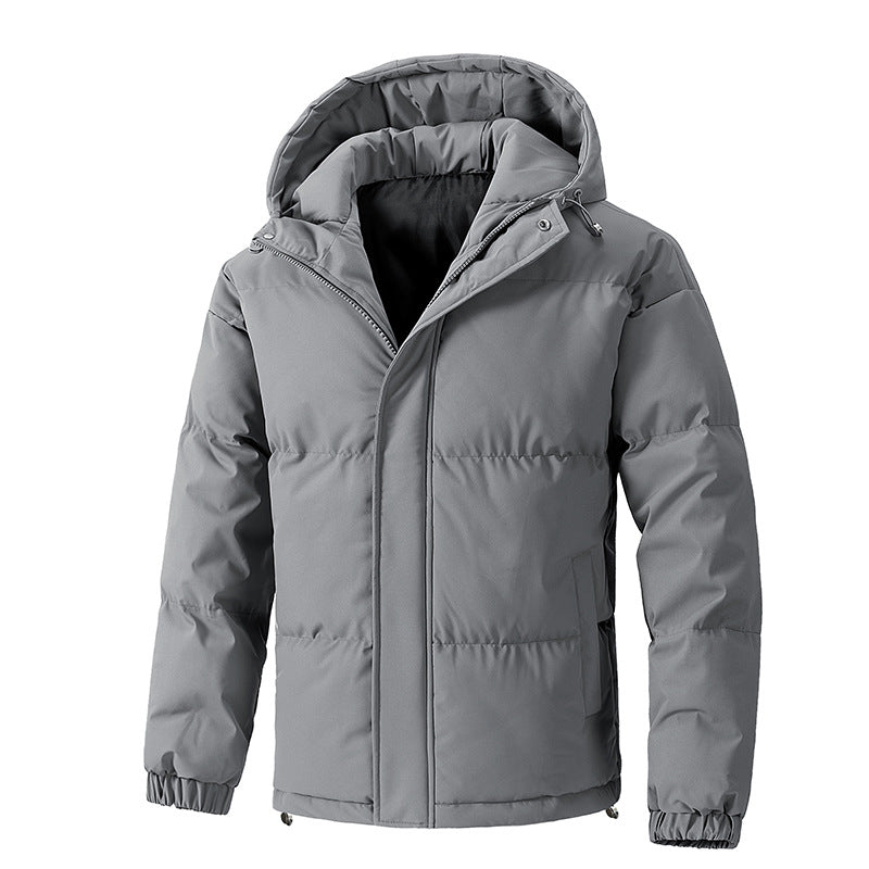 Herrenjacke | Gewatteerte Ausführung mit Kapuze geschlossene Form