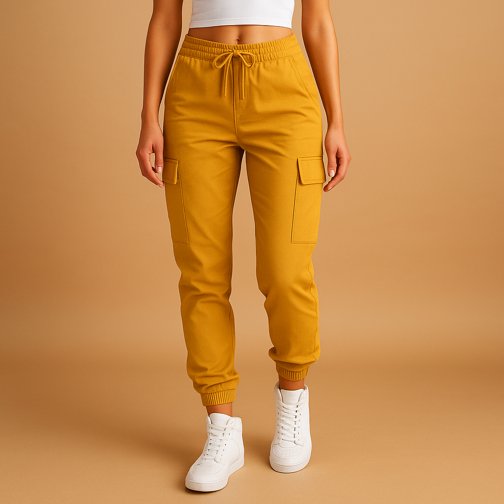 Damen-Cargohose mit Hoher Taille | Alltagstauglich