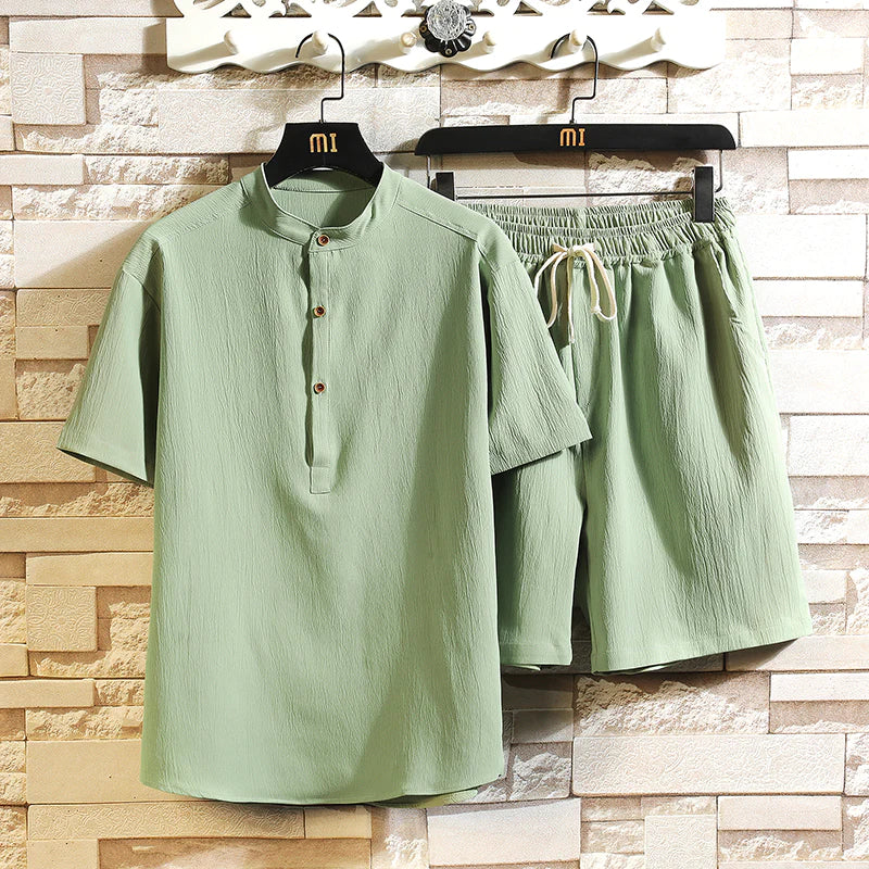 Sommer-Set Herren | Zwei-teilig mit Oberteil und Shorts