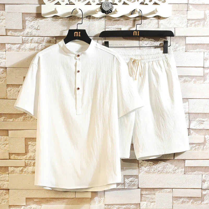 Sommer-Set Herren | Zwei-teilig mit Oberteil und Shorts