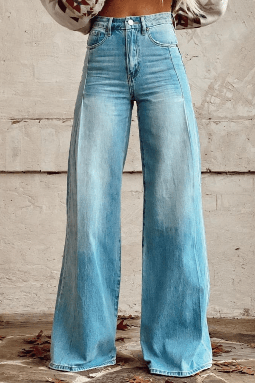 Damen Jeans | Weit geschnittener Beinverlauf aus Denim