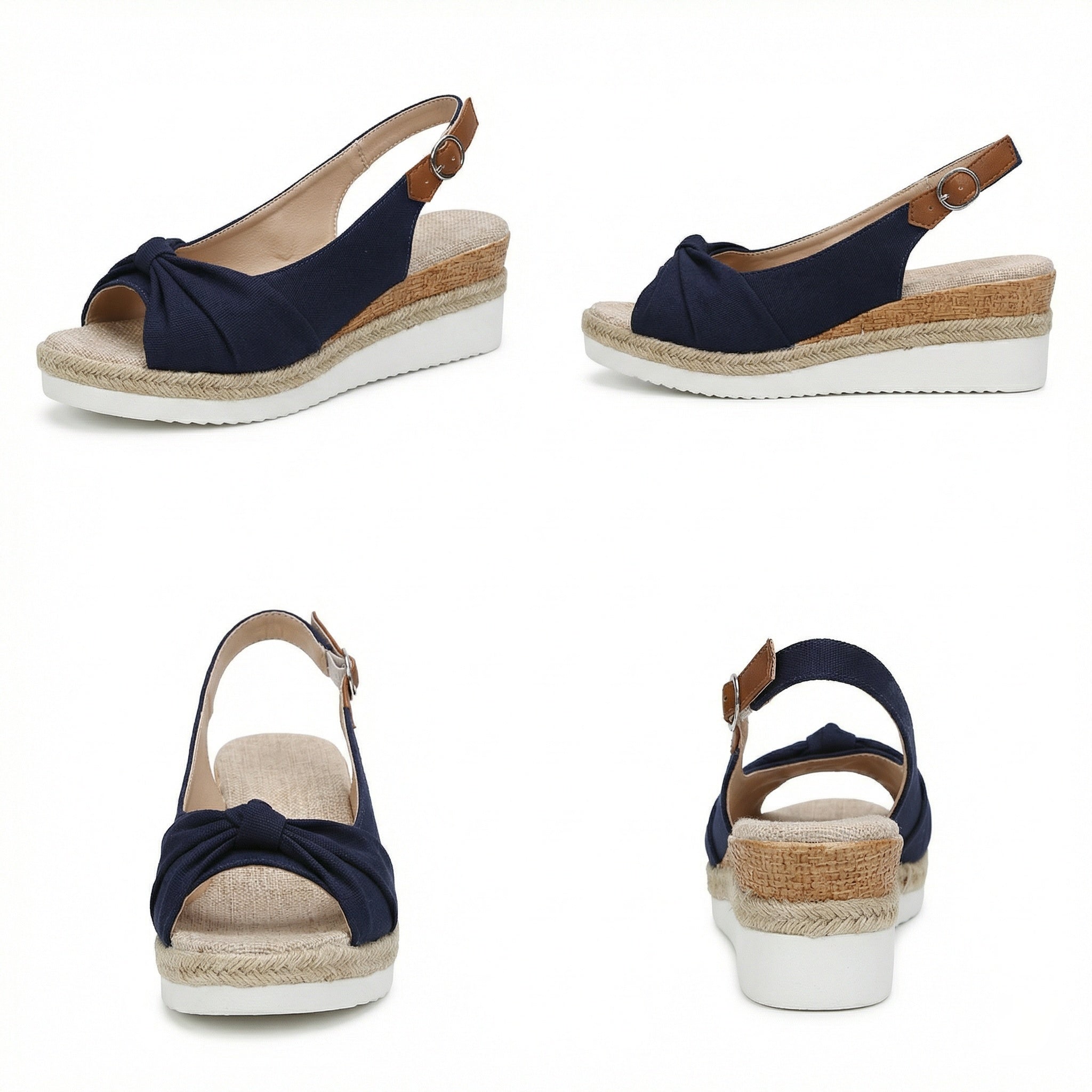 Damen Sandalen | Offene Front mit Riemenverschluss