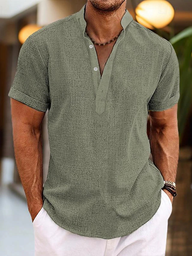 Poloshirt Herren | V-Ausschnitt mit Gerader Form
