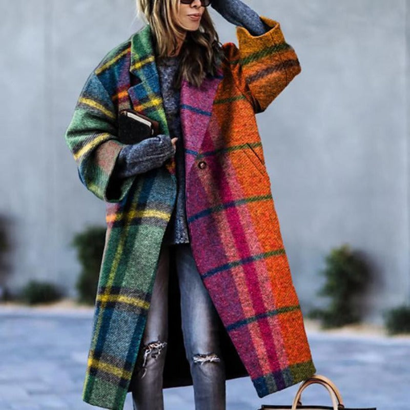 Warmer Damen Wintermantel | Langer Schnitt