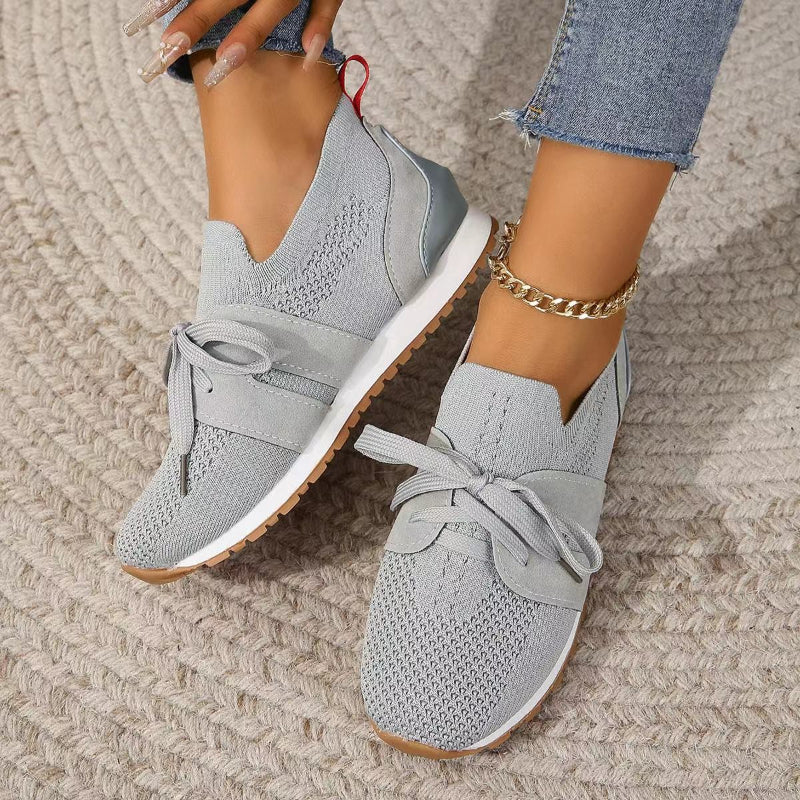 Damen Freizeitschuhe | Schnürung mit strukturierter Sohle
