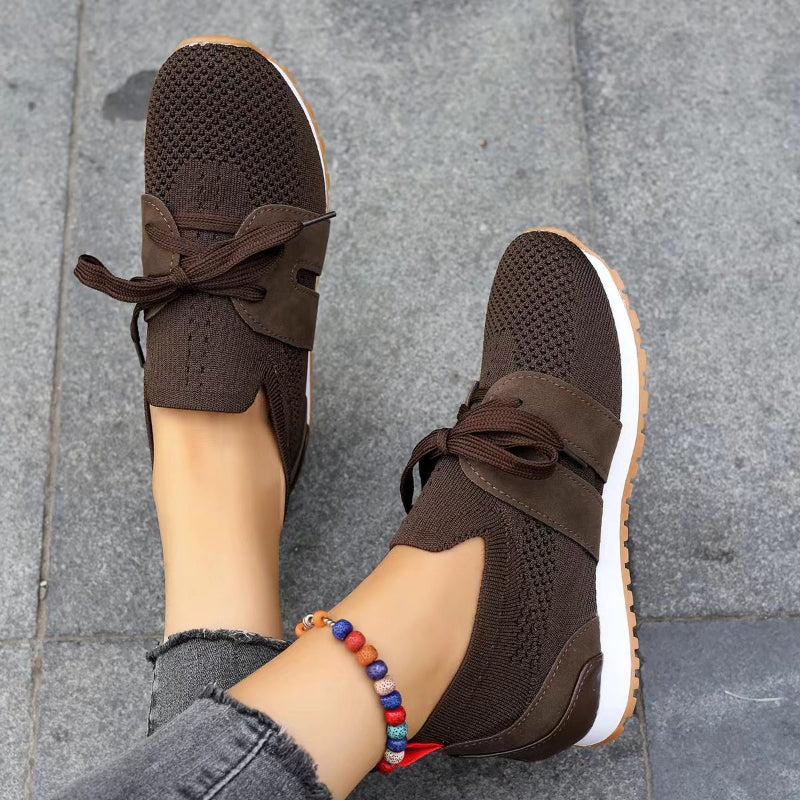 Damen Freizeitschuhe | Schnürung mit strukturierter Sohle