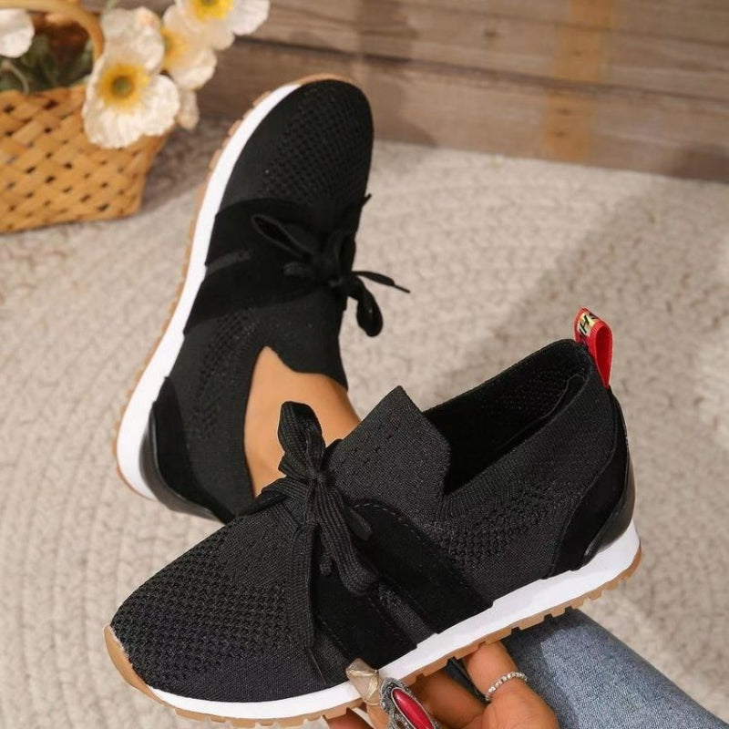 Damen Freizeitschuhe | Schnürung mit strukturierter Sohle