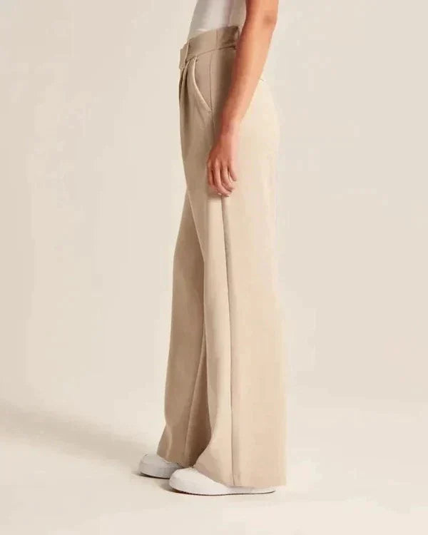 Damen Pantalon | Weite Beine mit hoher Taille