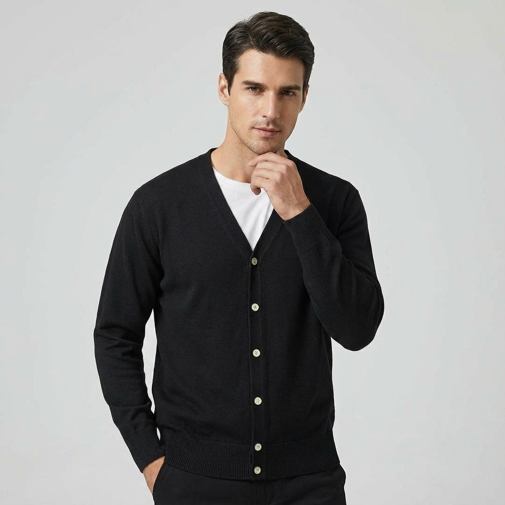 Herren Cardigan | Gestrickte Ausführung mit Frontöffnung