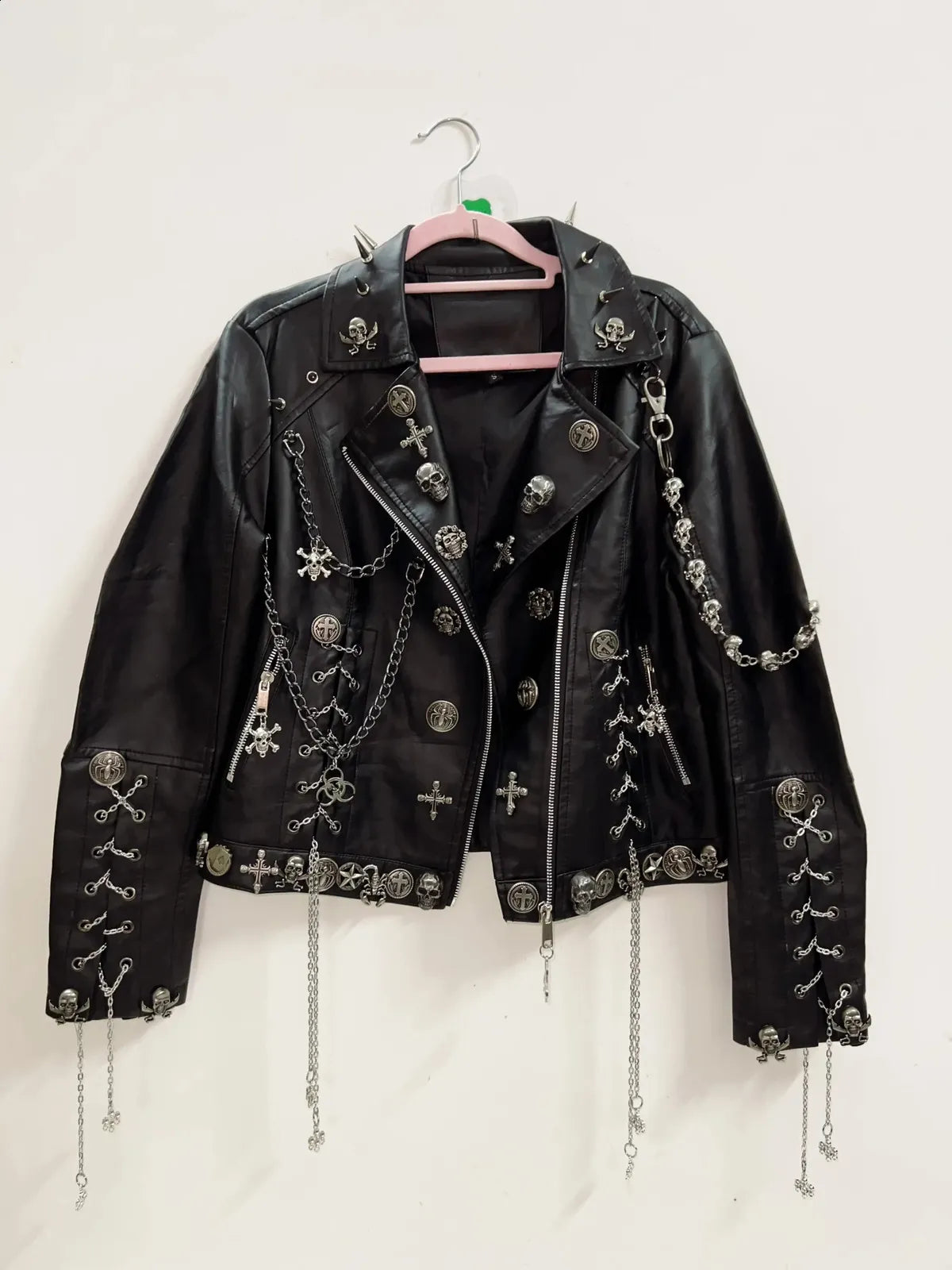 Unisexjacke | Biker-Ausführung mit Metall­elementen