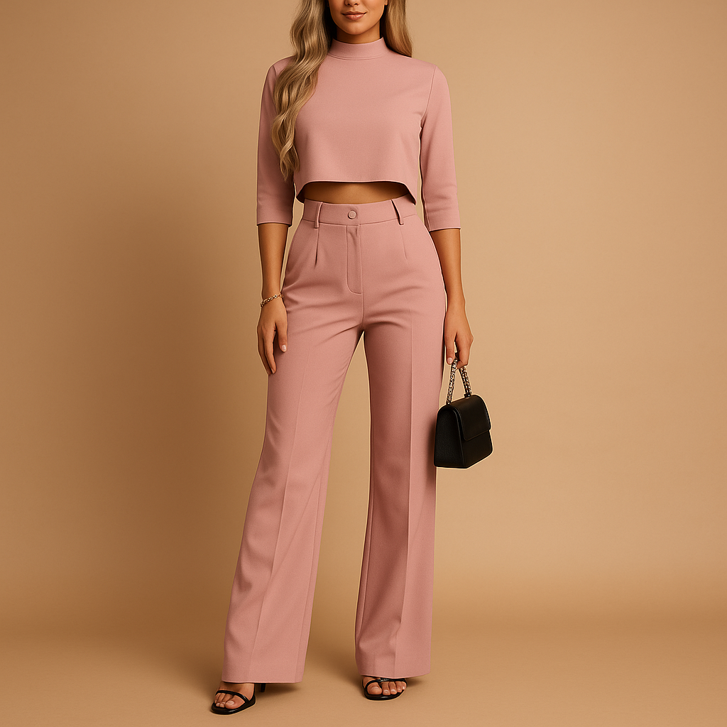 Damen Set | kurzes Oberteil mit langer Hose