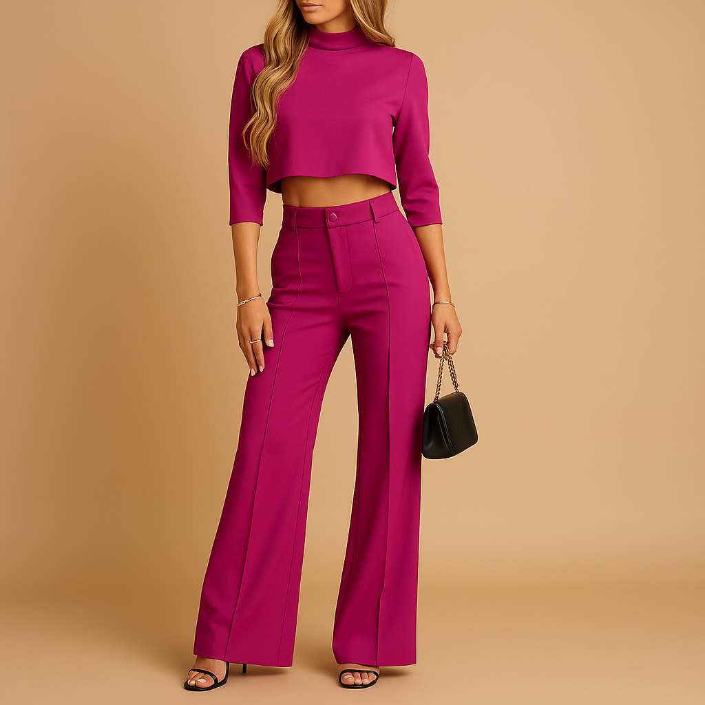 Damen Set | kurzes Oberteil mit langer Hose
