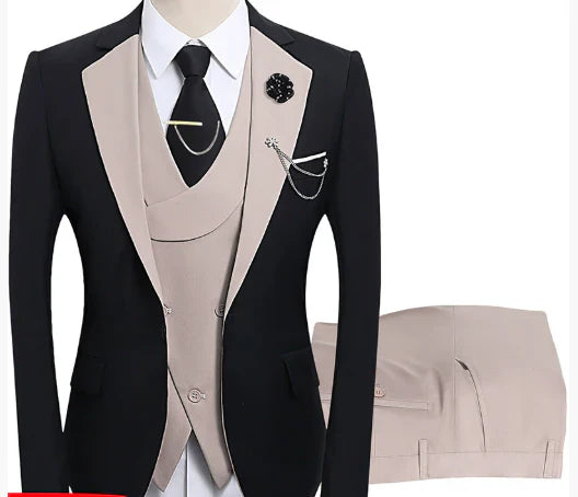 Herren Anzugensemble | dreiteiliges Set aus Jacke Weste und Hose