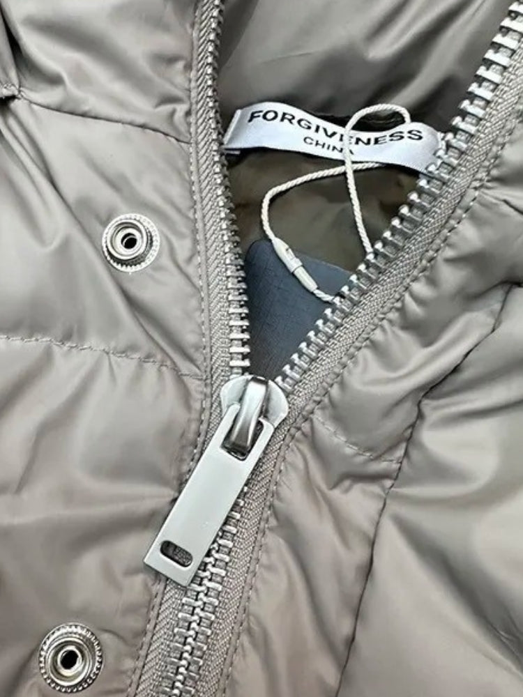 Herren-Parka mit Pufferstruktur | kapuzenkonstruktion