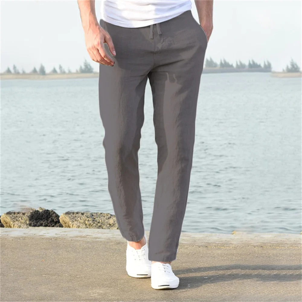 Herren Hose | leichte sommerliche Form mit weitem Bein
