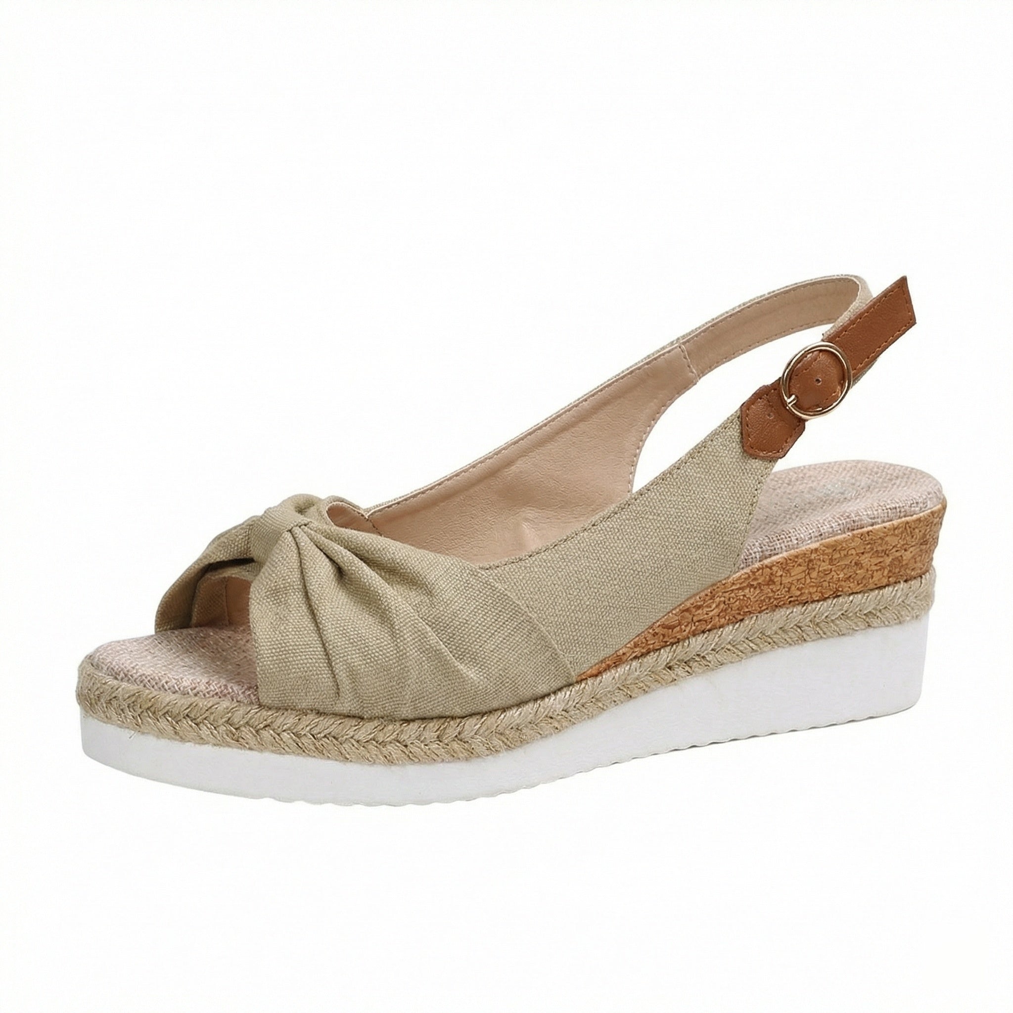 Damen Sandalen | Offene Front mit Riemenverschluss