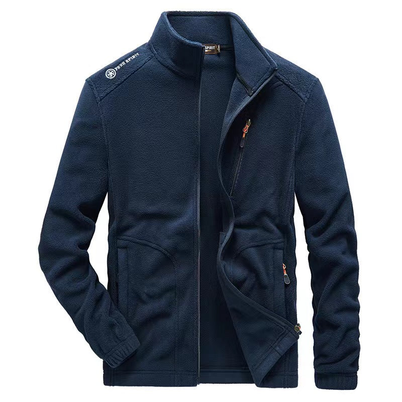 Herrenjacke | Stehkragen und Reißverschlusstaschen
