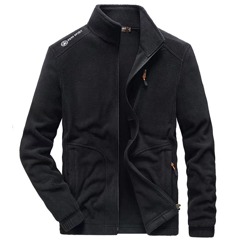 Herrenjacke | Stehkragen und Reißverschlusstaschen