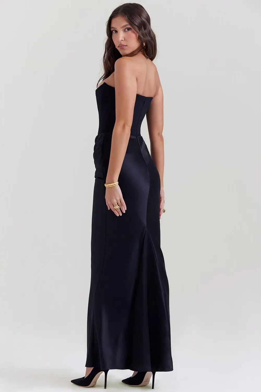 Damen Kleid | maxi Ausführung mit geradem Saum