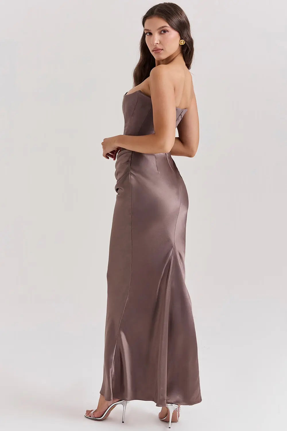 Damen Kleid | maxi Ausführung mit geradem Saum