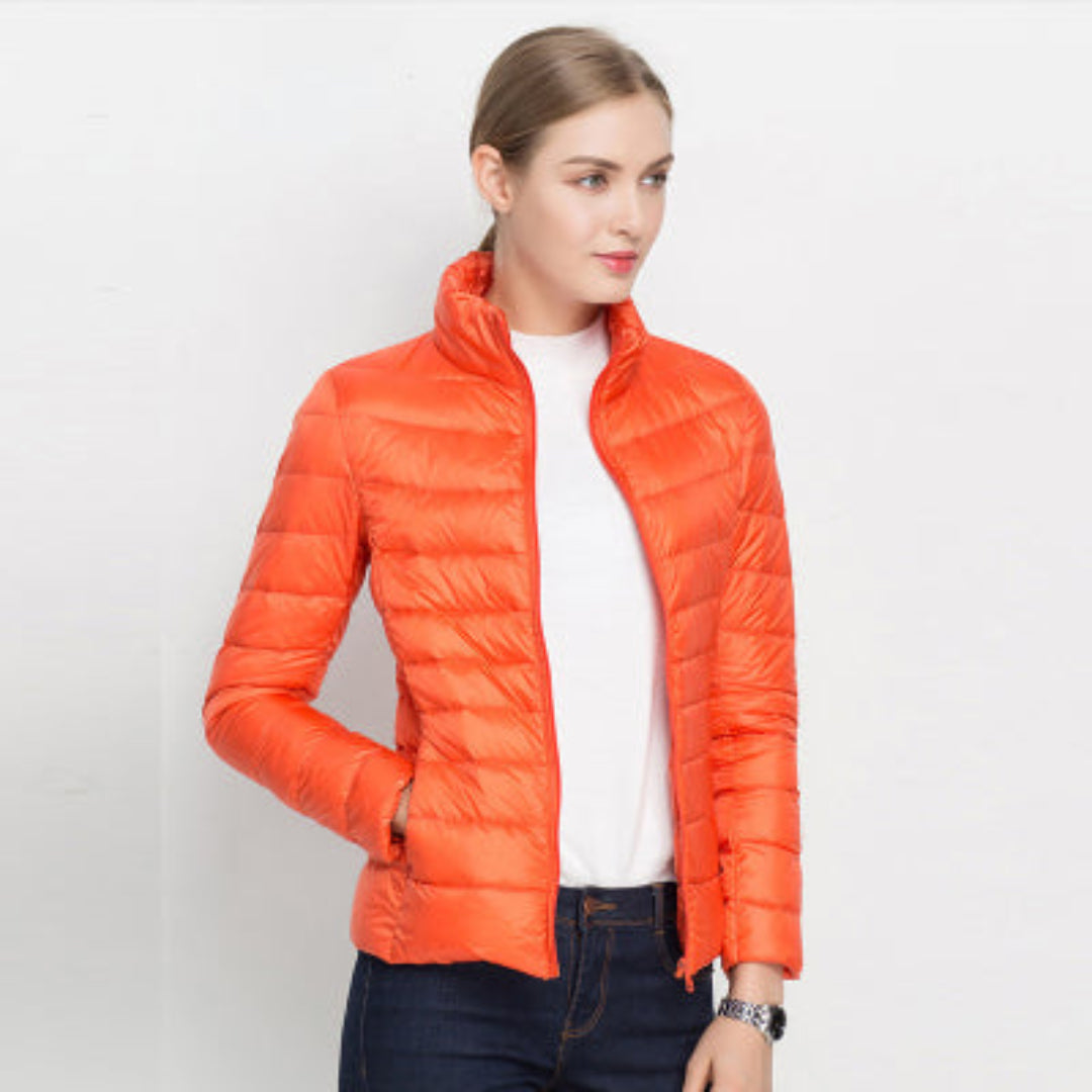 Damensteppjacke mit langer Form | Wintertauglich