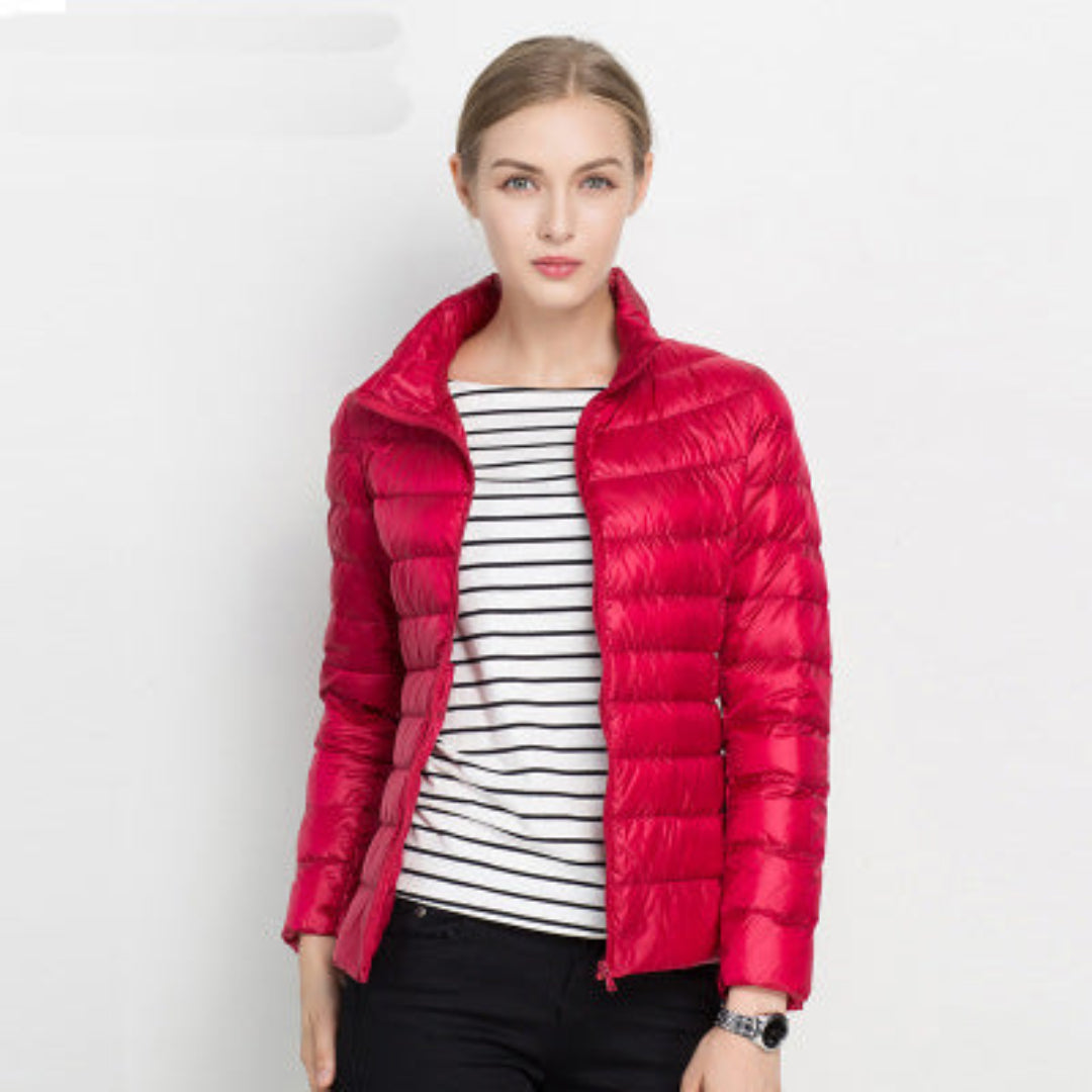 Damensteppjacke mit langer Form | Wintertauglich