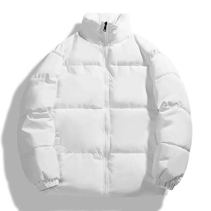 Herrenwinterjacke mit Steppstruktur | Kapuzenform