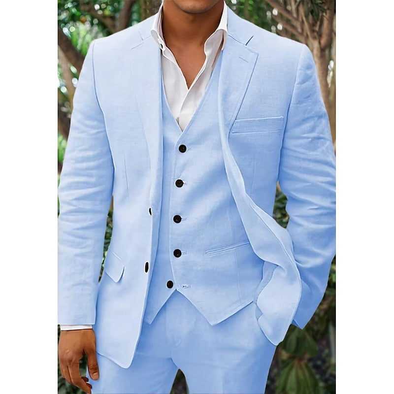 Herren Set | Dreiteilig mit Blazer, Weste und Hose