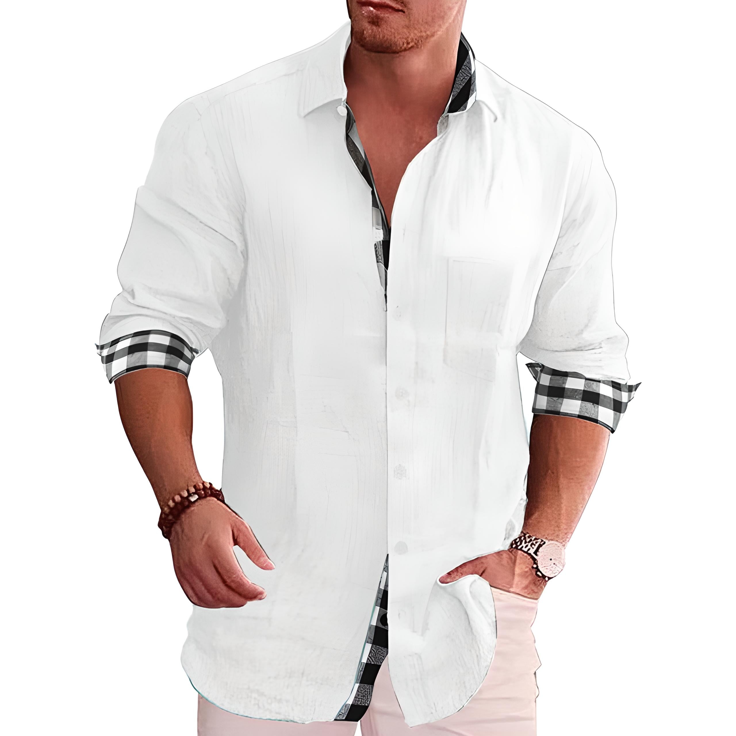 Hemd Herren | Gerader Schnitt mit Klassischem Kragen